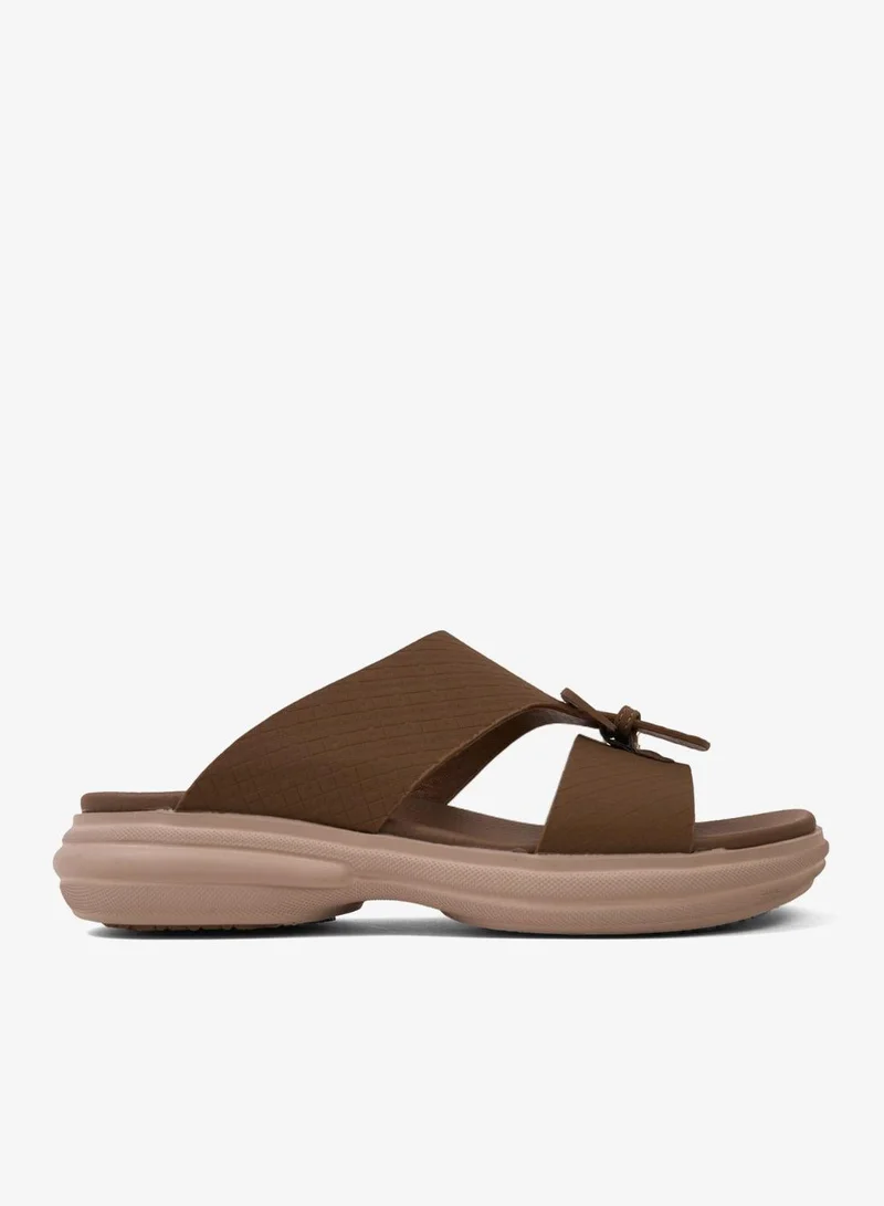 كومفورت بلس صنادل مريحة بحركة نقية بلون رملي بني